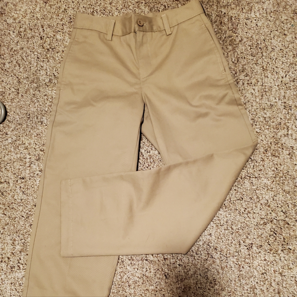 Youth US10 Land's End Kahki School Uniform Pants NWOT